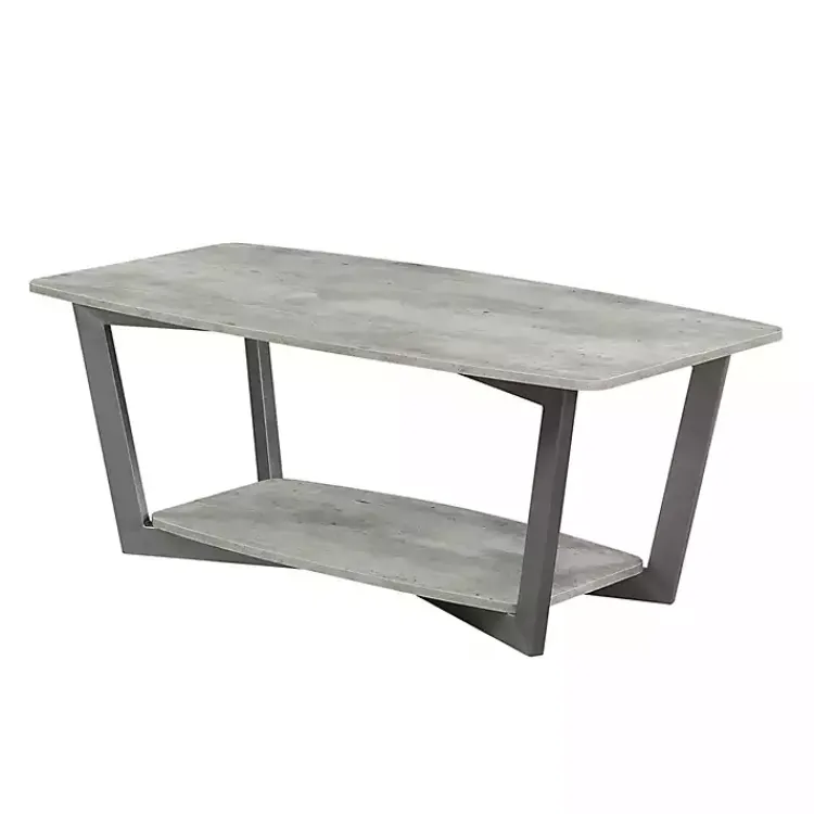 Coffee Tables-Kirklands Home stone Joanne Coffee Table Gray