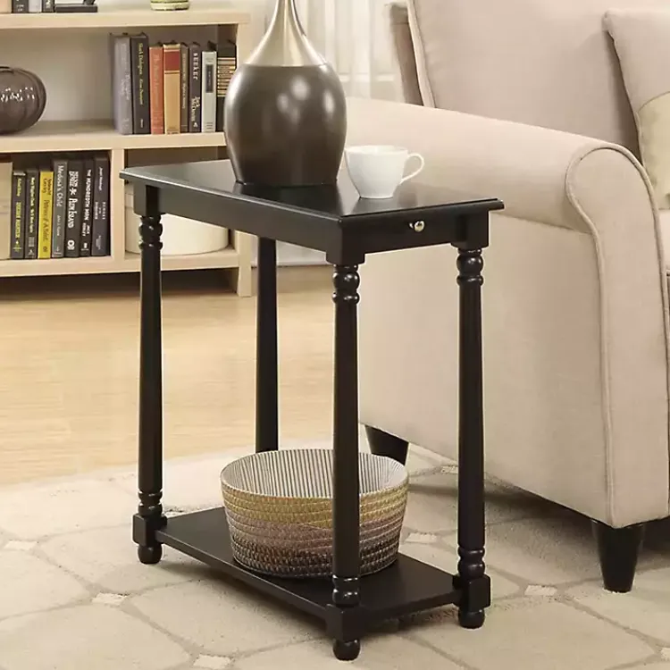 Accent & End Tables-Kirklands Home Regent Wood Accent Table Black