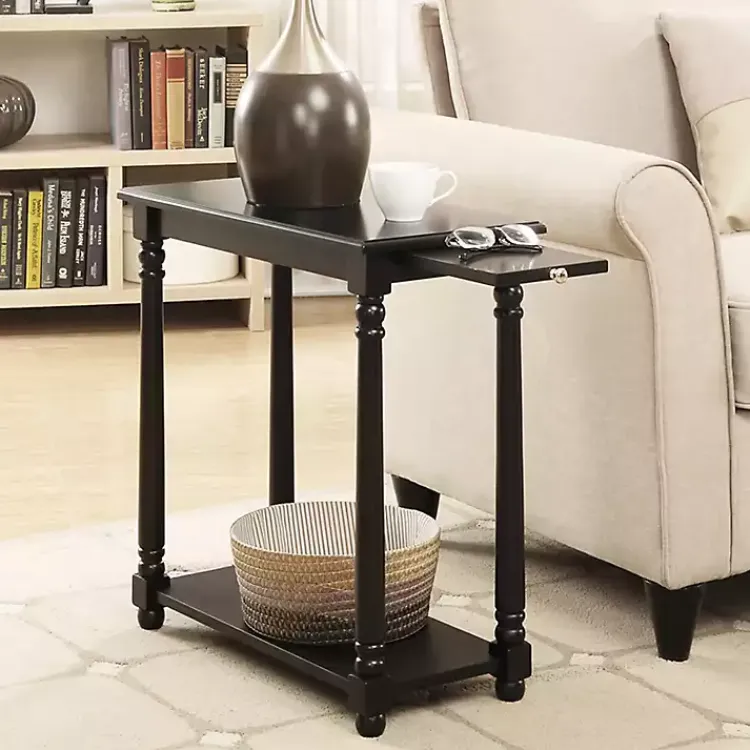 Accent & End Tables-Kirklands Home Regent Wood Accent Table Black