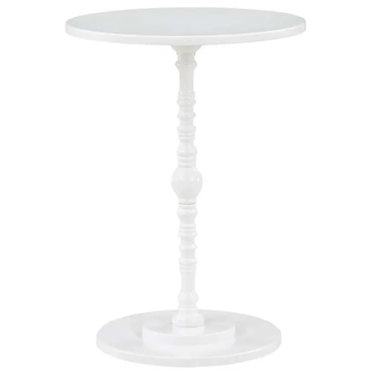 Accent & End Tables-Kirklands Home Santel Spindle Accent Table White