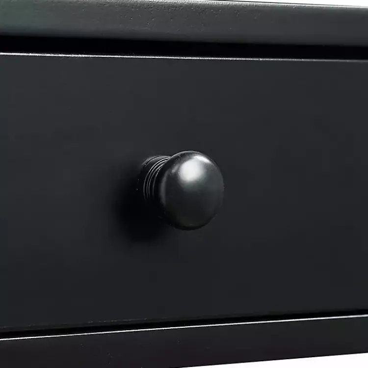 Console Tables-Kirklands Home Octagon 2-Shelf Console Table Black