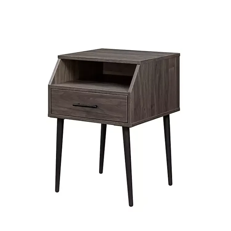 Accent & End Tables-Kirklands Home Slate Open Storage Accent Table Gray
