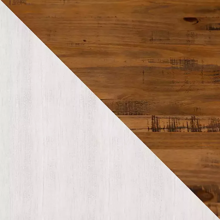 Tv Stands & Media Consoles-Kirklands Home Brown and Whitewashed Wood 3-Drawer Media Cabinet