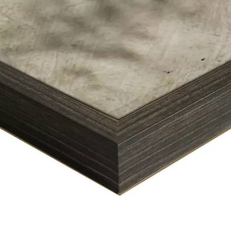 Canvas Art-Kirklands Home Thunder Ridge Distressed Framed Canvas Art Print Gray