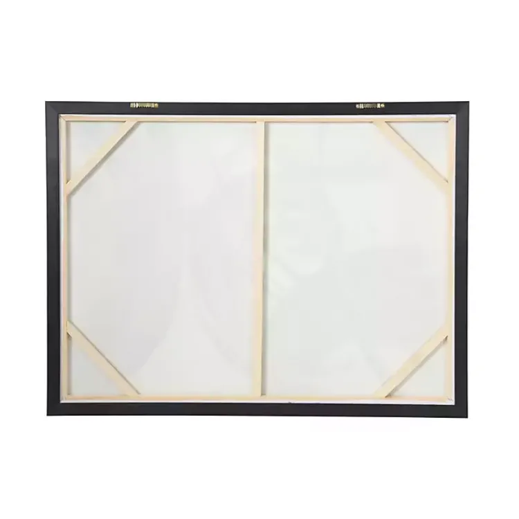 Canvas Art-Kirklands Home Gray and Gold Abstract Framed Canvas Art Print