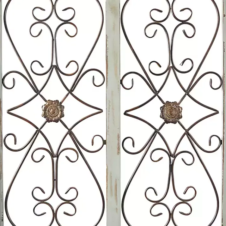 Wall Plaques-Kirklands Home Light Blue Wood Arched Window Wall Plaque