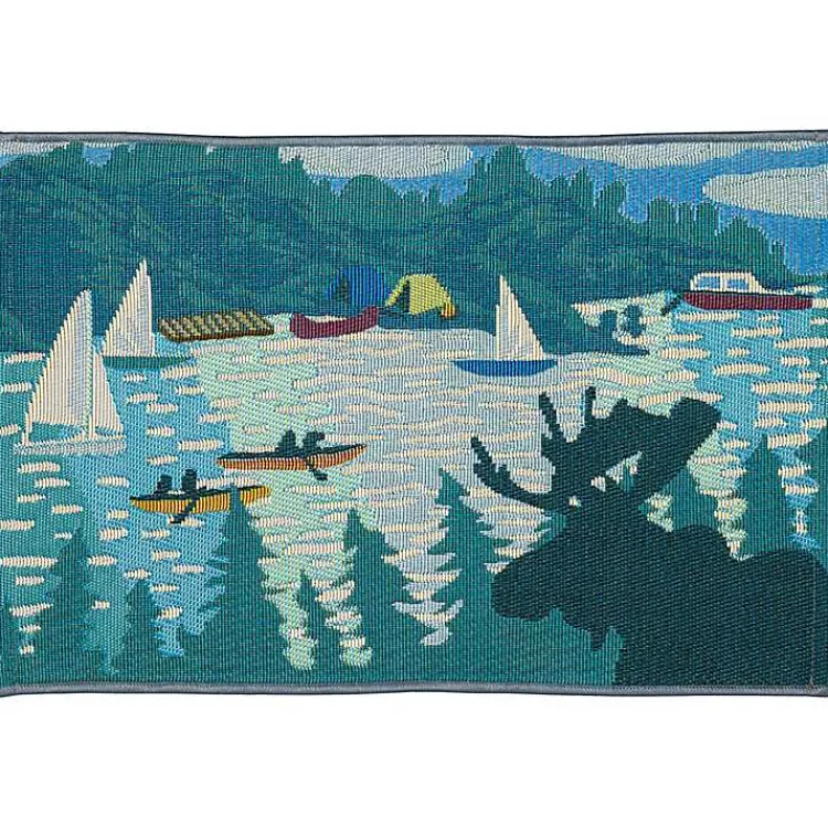 Outdoor Rugs-Kirklands Home Sailboat Indoor/Outdoor Rug, 3x4
