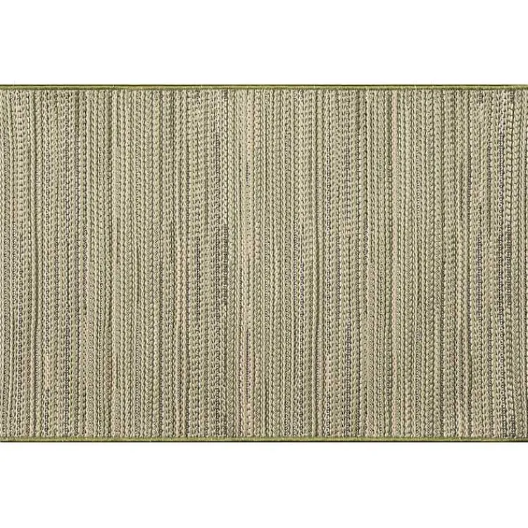 Outdoor Rugs-Kirklands Home Woven Lines Indoor/Outdoor Accent Rug, 2x3 Green