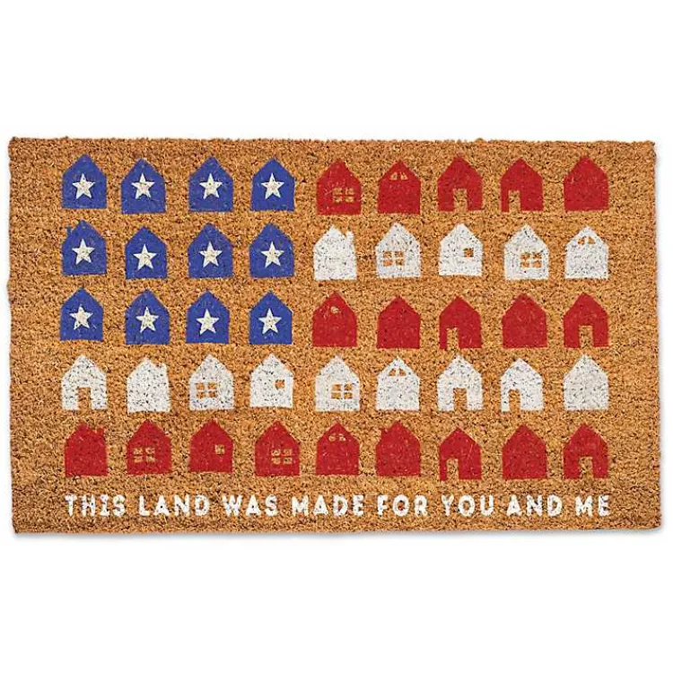 Doormats-Kirklands Home Fourth of July This Land Coir Doomat