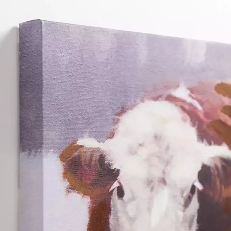 Canvas Art-Kirklands Home Winter Cows Canvas Art Print