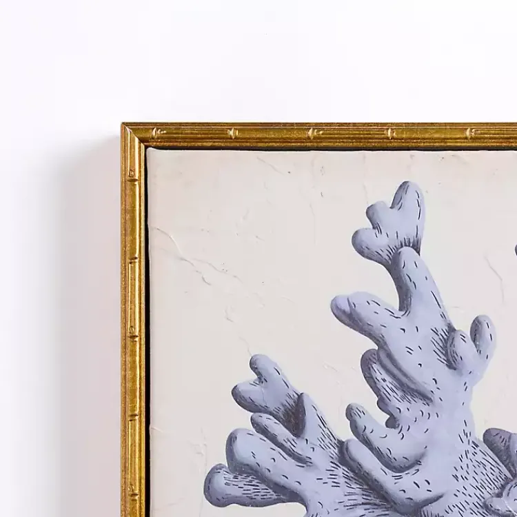 Canvas Art-Kirklands Home Blue Coral Framed Canvas Art Prints, Set of 2