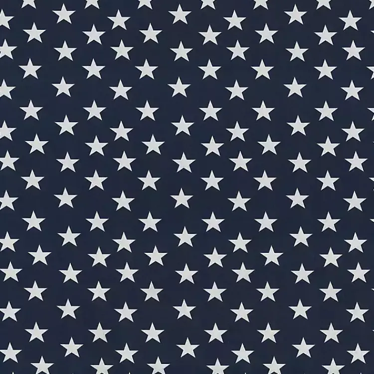 Outdoor Cushions & Pillows-Kirklands Home Blue and White Stars Outdoor Loveseat Cushion