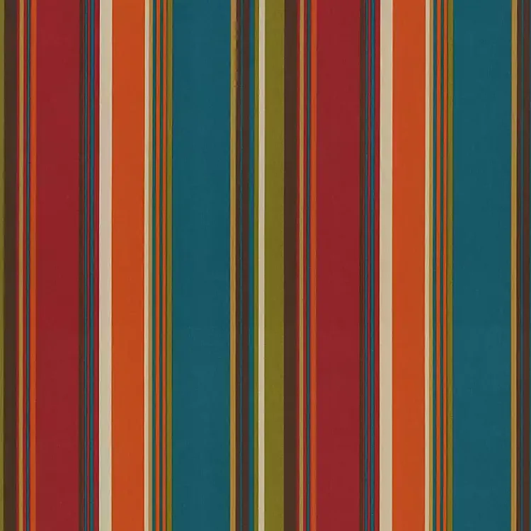 Outdoor Cushions & Pillows-Kirklands Home Multicolor Striped Outdoor Loveseat Cushion