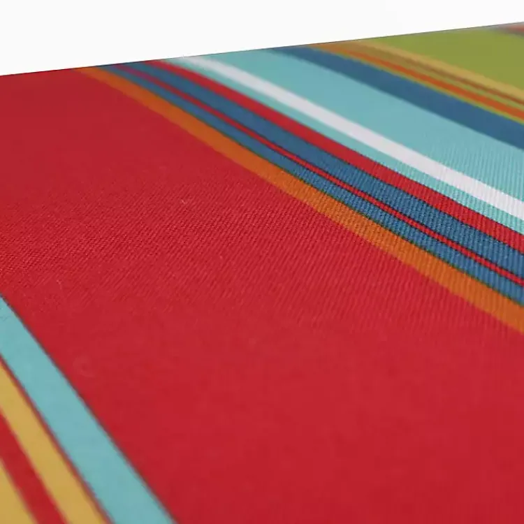 Outdoor Cushions & Pillows-Kirklands Home color Striped Outdoor Bench Cushion Multi