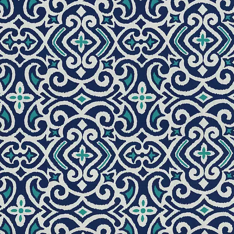 Outdoor Cushions & Pillows-Kirklands Home Marine Damask Outdoor Cushions, Set of 2 Blue