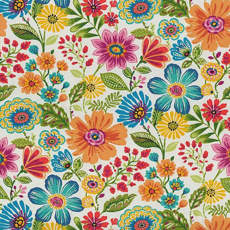 Outdoor Cushions & Pillows-Kirklands Home Colorful Floral Outdoor Chair Cushion Multi