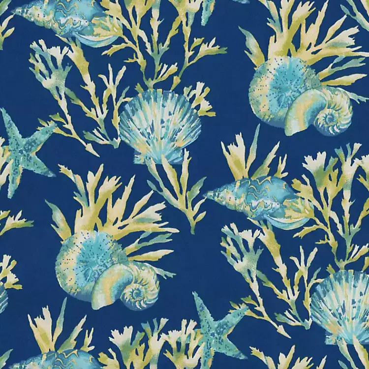 Outdoor Cushions & Pillows-Kirklands Home Navy Pacific Outdoor Chair Cushion