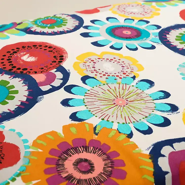 Outdoor Cushions & Pillows-Kirklands Home Blue Confetti Wicker Chair Cushions, Set of 2