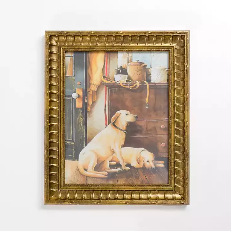 Framed Art-Kirklands Home Ready for a Walk Framed Art Print Multi