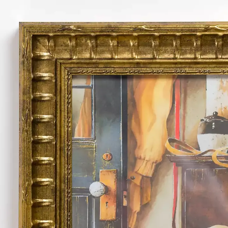 Framed Art-Kirklands Home Ready for a Walk Framed Art Print Multi