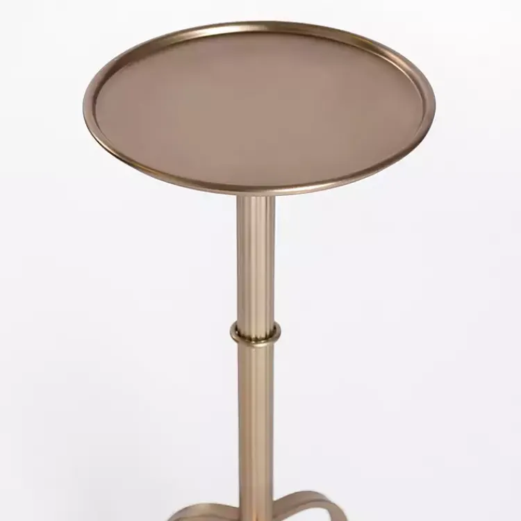 Accent & End Tables-Kirklands Home Antique Brass Metal Tripod Cocktail Table Gold