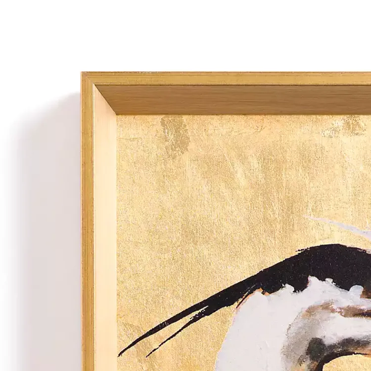 Framed Art-Kirklands Home Gilded Egret Framed Art Print