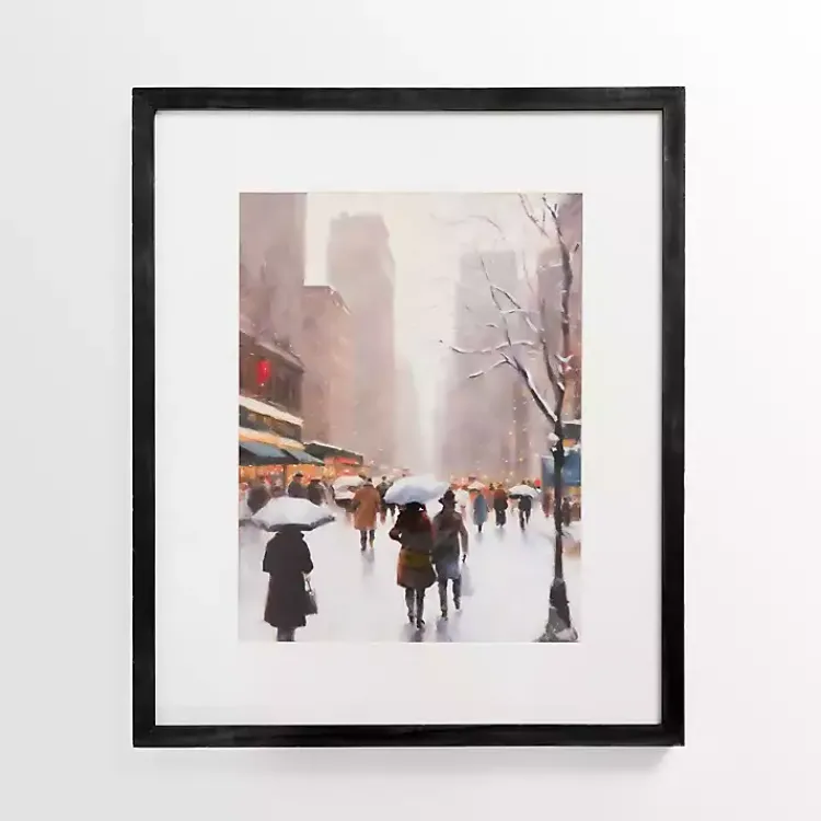 Framed Art-Kirklands Home Walk in the City Framed Art Print