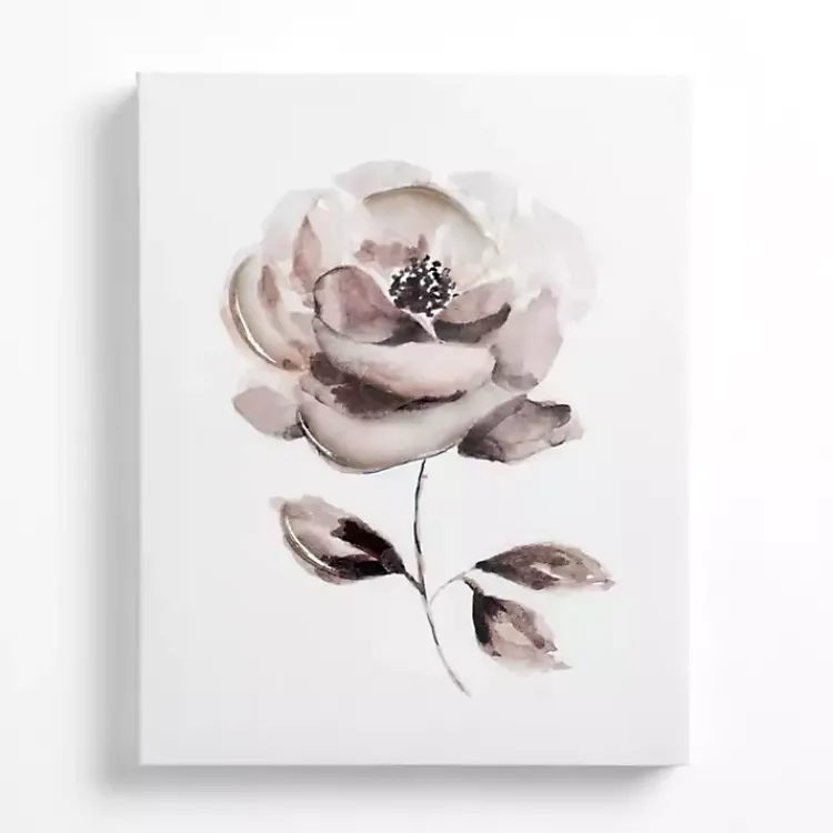 Canvas Art-Kirklands Home Black and White Flower II Canvas Art Print
