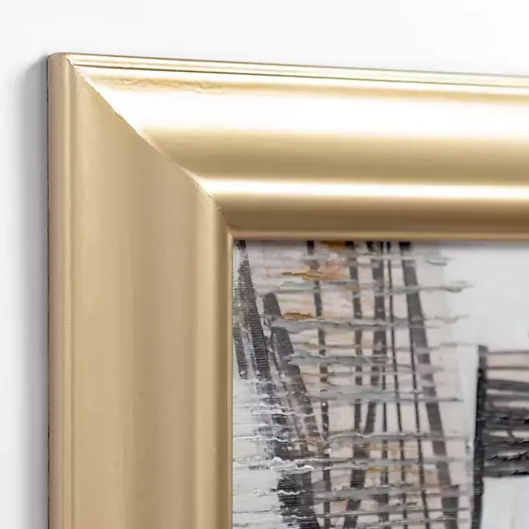 Framed Art-Kirklands Home Black and White Abstract I Gold Framed Art Print