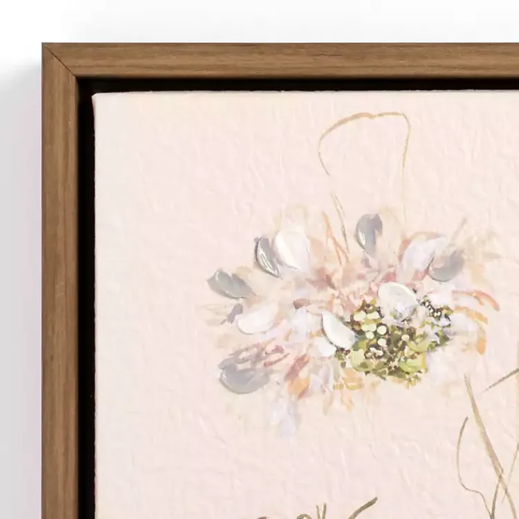 Framed Art-Kirklands Home Flower Stems II Framed Canvas Art Print Pink