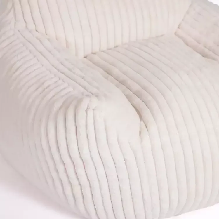 Accent Chairs-Kirklands Home Cream Comfy Foam Lounge Chair White