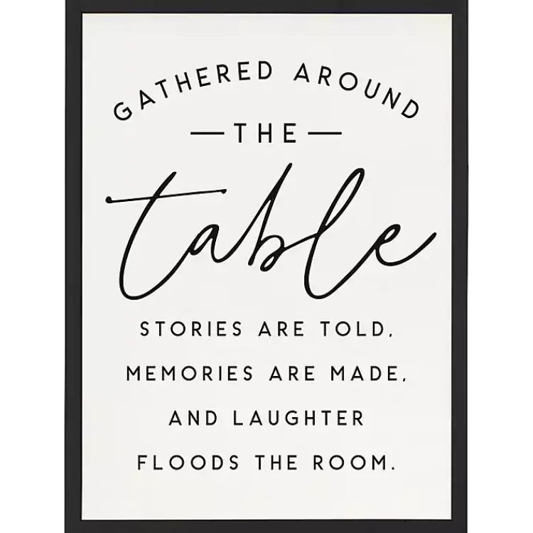 Wall Quotes & Signs-Kirklands Home Around the Table Framed Wall Plaque