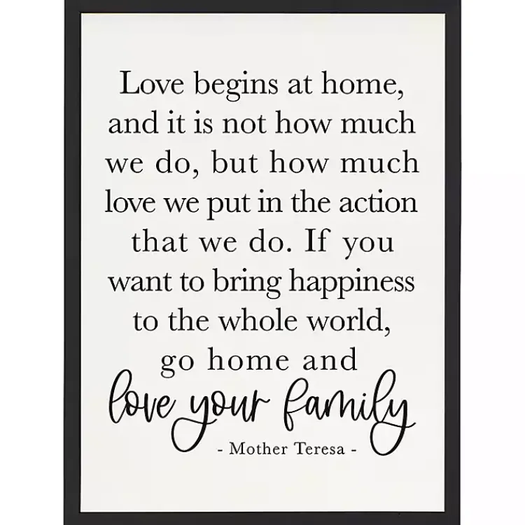 Wall Quotes & Signs-Kirklands Home Love Your Family Framed Wall Plaque