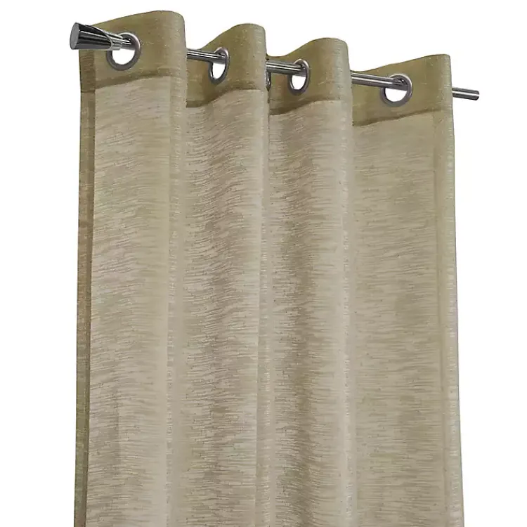 Curtains & Drapes-Kirklands Home Boucle Sheer Single Curtain Panel, 63 in. Tan