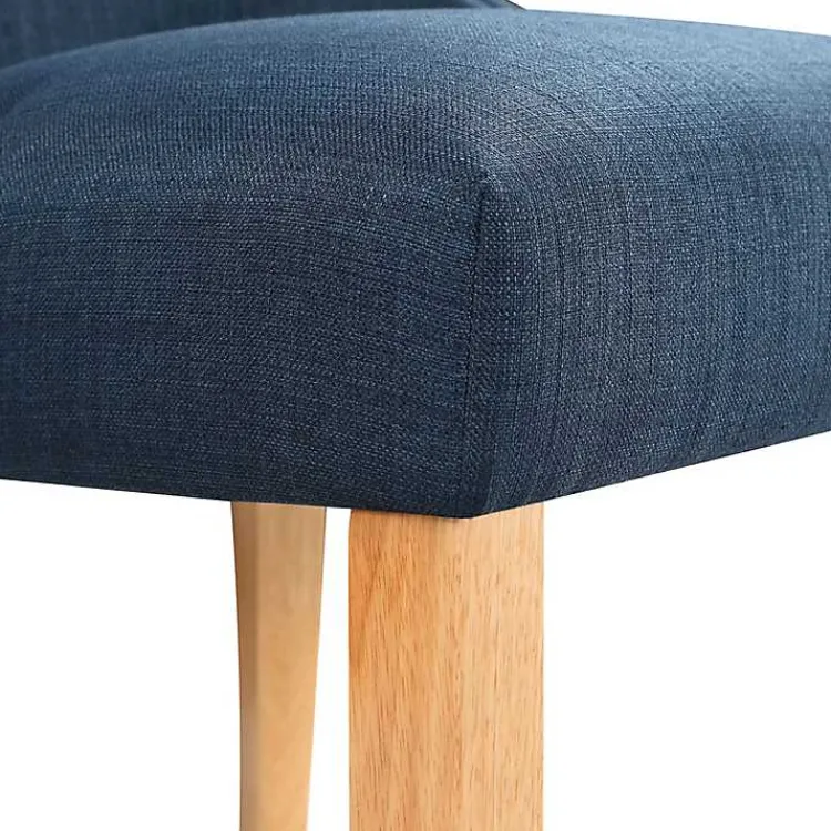 Dining Chairs-Kirklands Home Upholstered Wingback Dining Chairs, Set of 2 Blue