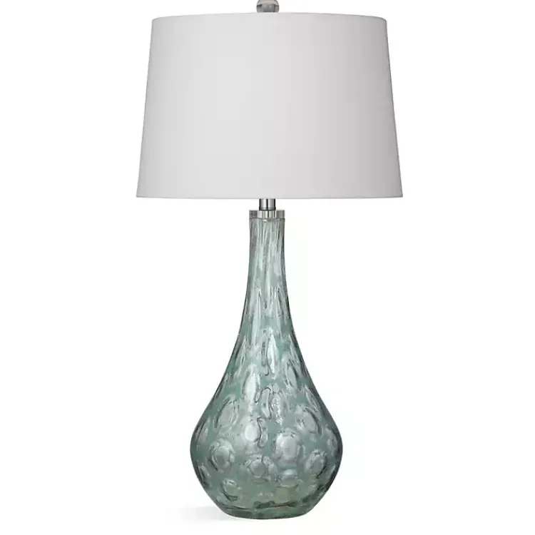 Table Lamps-Kirklands Home Seafoam Green Teardrop Table Lamp White