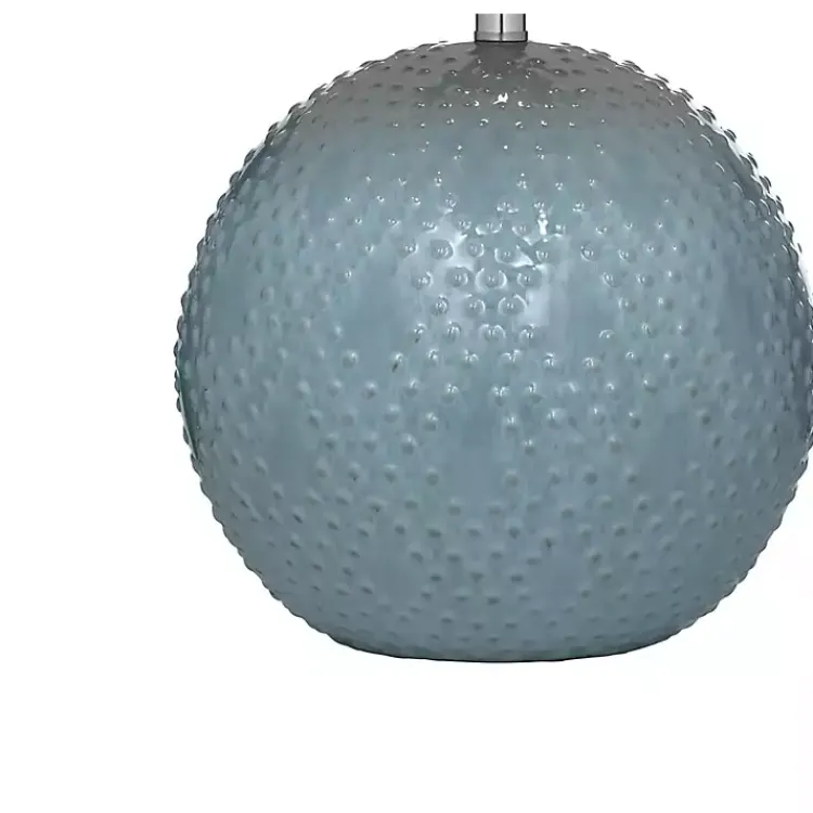 Table Lamps-Kirklands Home Blue Beaded Globe Table Lamp Gray