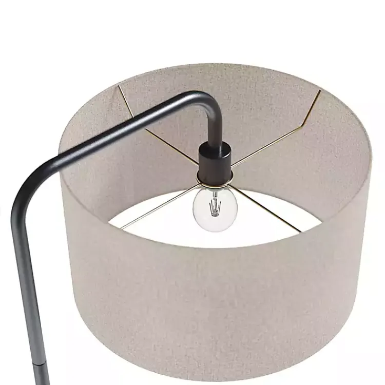 Floor Lamps-Kirklands Home Bronze Metal Puck Floor Lamp Brown