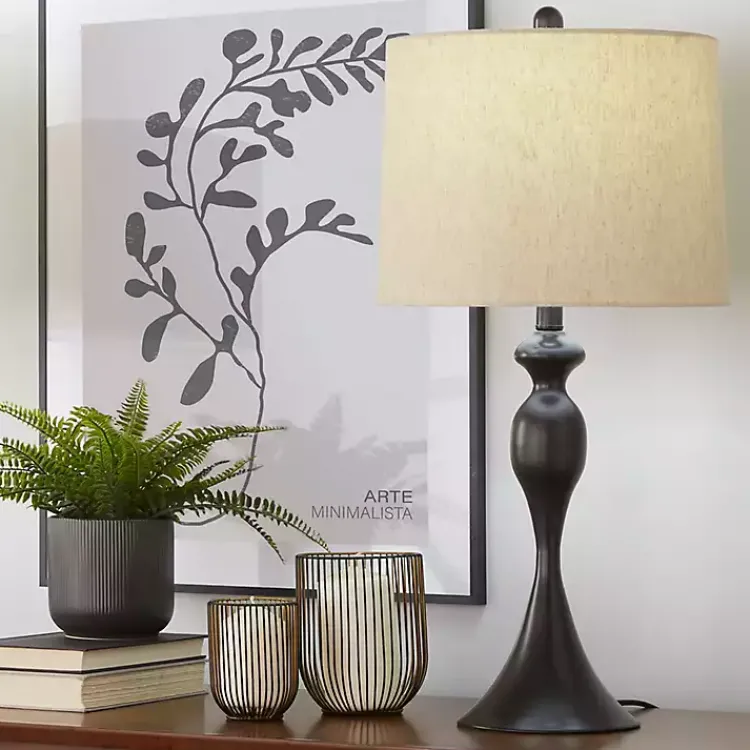 Table Lamps-Kirklands Home Ashland Table Lamps, Set of 2 Black