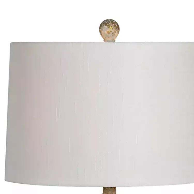 Table Lamps-Kirklands Home Pastel Blue Jada Table Lamp White