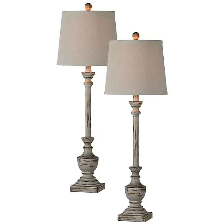 Buffet Lamps-Kirklands Home Joelle Buffet Lamps, Set of 2 Gray