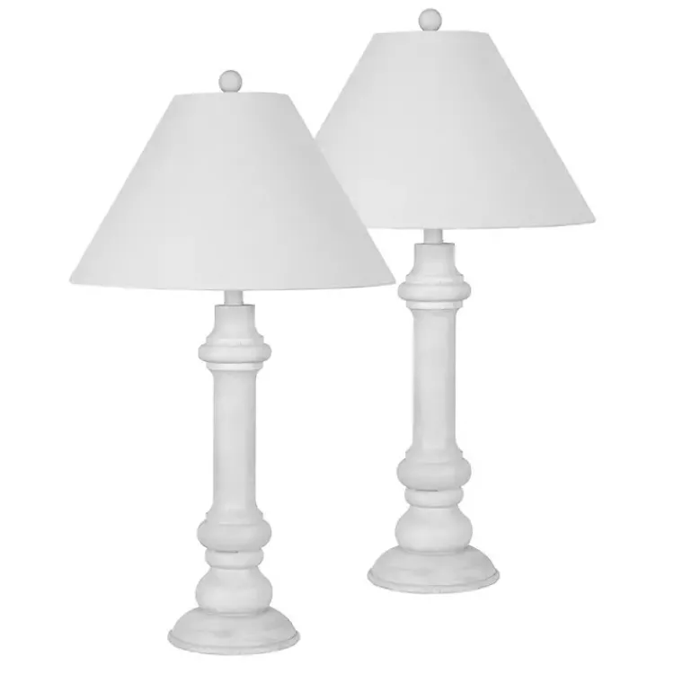 Table Lamps-Kirklands Home Coastal Ariel Table Lamps, Set of 2 White