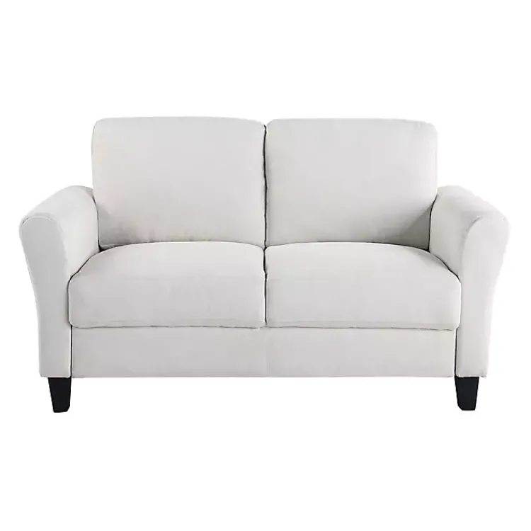 Sofas & Loveseats-Kirklands Home Oyster Walter Loveseat Ivory