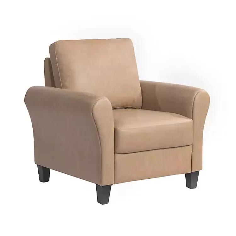 Accent Chairs-Kirklands Home Light Walter Accent Chair Brown
