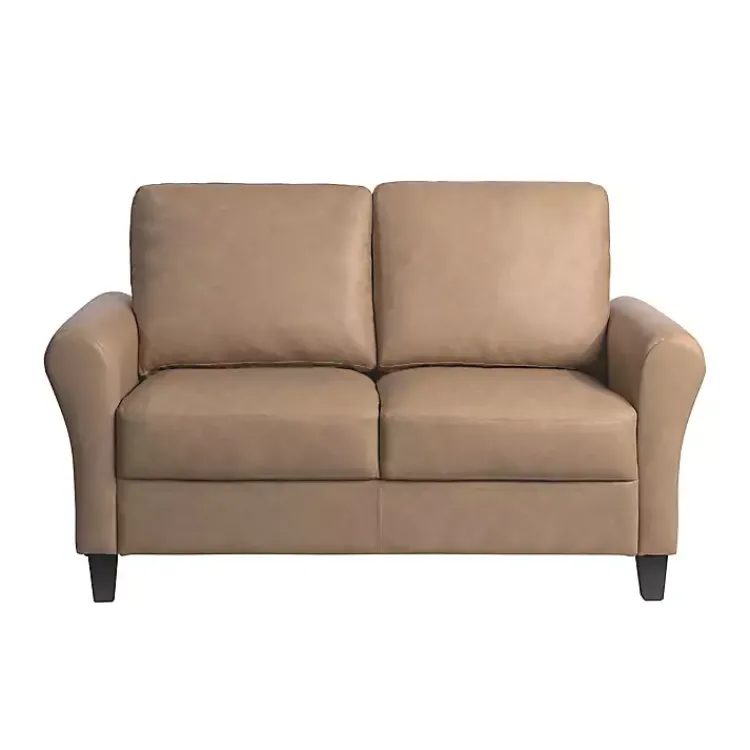 Sofas & Loveseats-Kirklands Home Light Walter Loveseat Brown