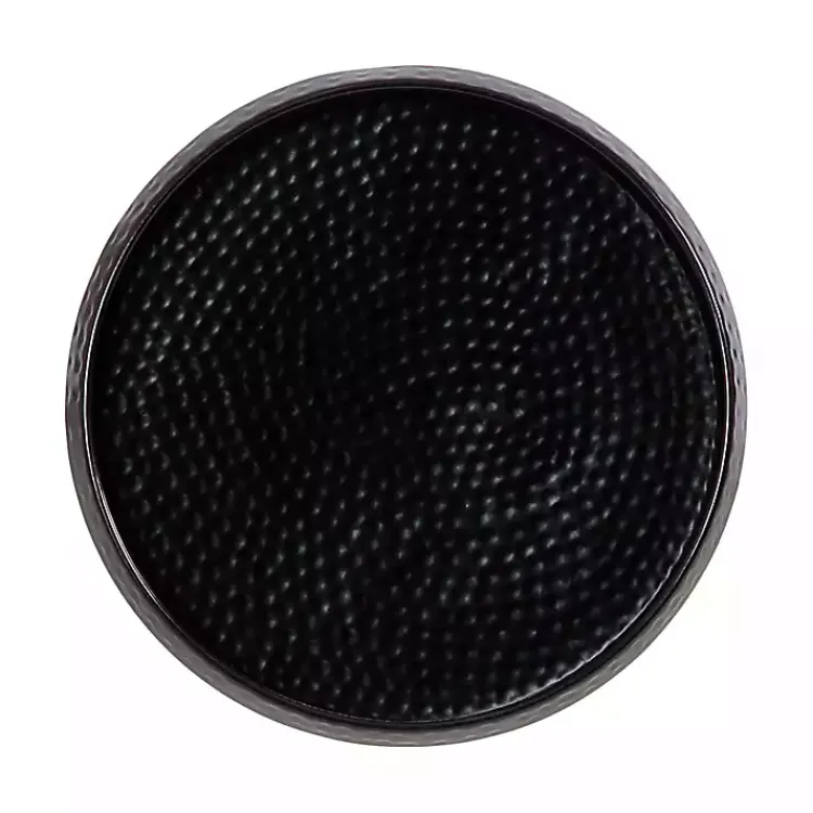 Accent & End Tables-Kirklands Home Round Metal Layla Accent Table Black