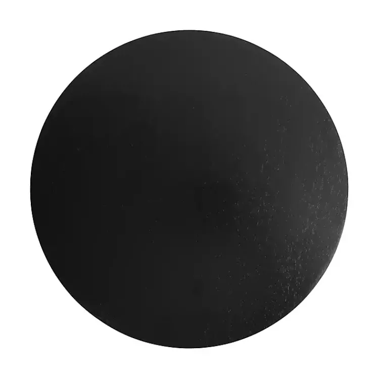 Accent & End Tables-Kirklands Home Round Wood Jess Accent Table Black