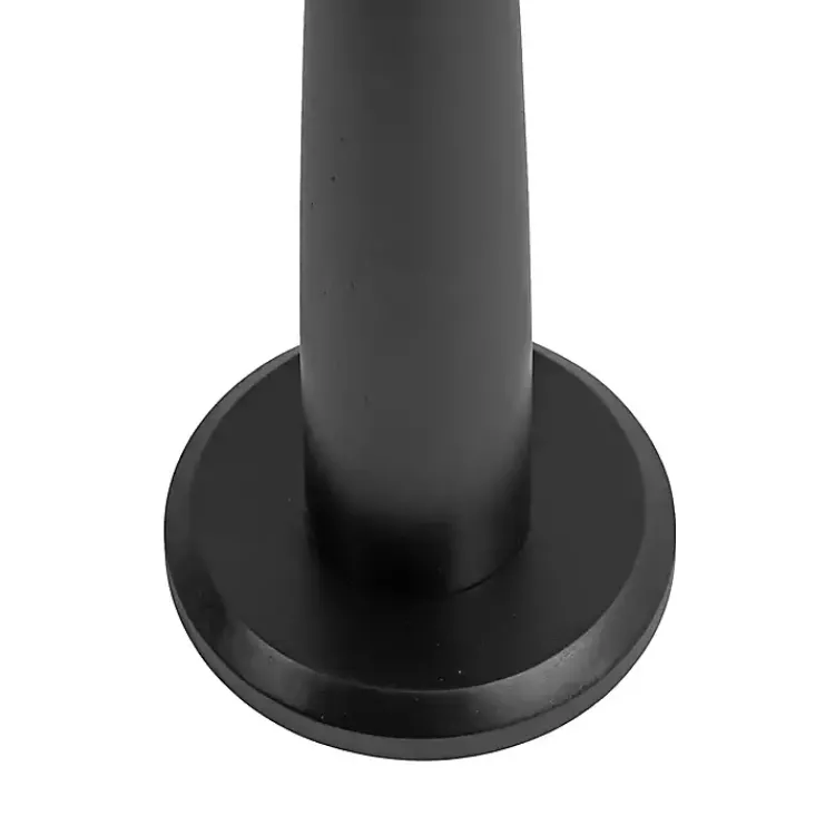 Accent & End Tables-Kirklands Home Round Wood Jess Accent Table Black