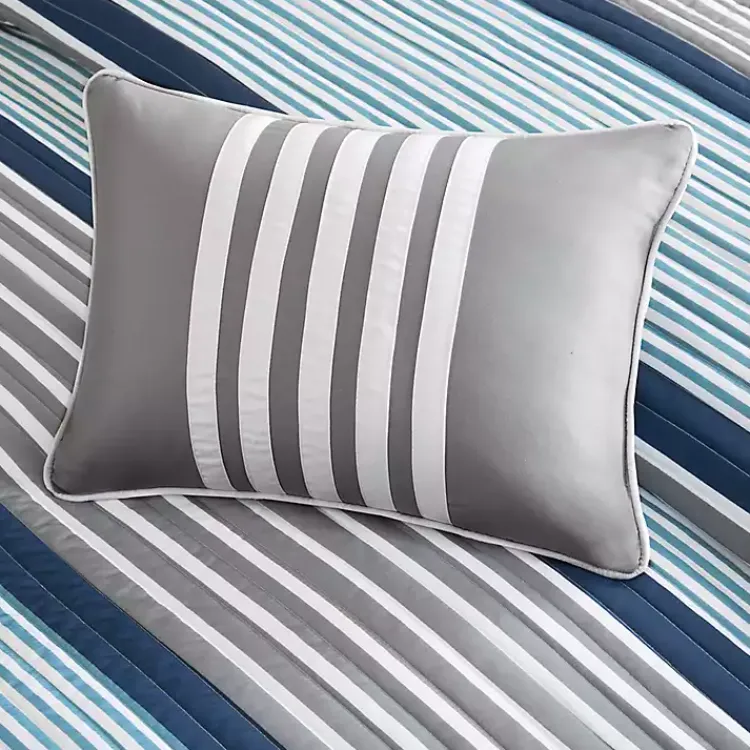 Quilts-Kirklands Home Reversible Stripes 5-pc. Full/Queen Quilt Set