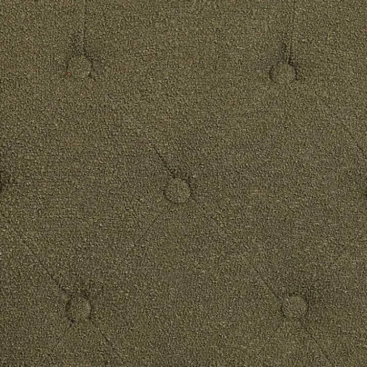 Accent Chairs-Kirklands Home Olive Boucle Tufted Chair & Ottoman Set Green